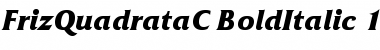FrizQuadrataC Bold Italic