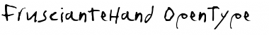 fruscianteHand Font