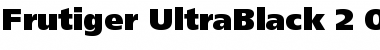 Frutiger 95 Ultra Black Font