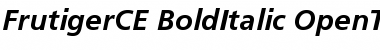 Frutiger CE 66 Bold Italic
