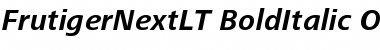FrutigerNextLT Bold Italic Font