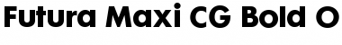 Futura Maxi CG Bold Font