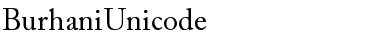 Burhani Unicode Font