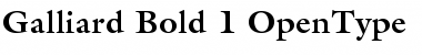 ITC Galliard Bold Font