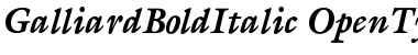 Galliard BoldItalic Font