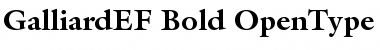 GalliardEF-Bold Regular Font