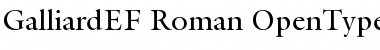 GalliardEF-Roman Regular Font