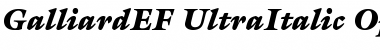 GalliardEF-UltraItalic Font
