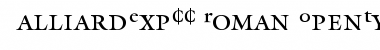 GalliardExpCC Regular Font