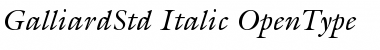 ITC Galliard Std Italic Font