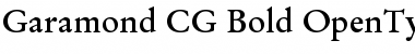 Garamond CG Bold Font