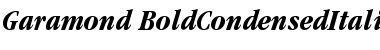 ITC Garamond Bold Condensed Italic