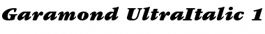 ITC Garamond Ultra Italic