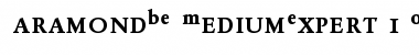 Garamond BE Medium Expert Font