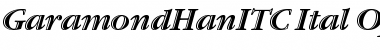 Garamond Handtooled ITC Font
