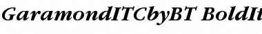 ITC Garamond Bold Italic