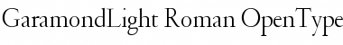 GaramondLight Roman Font