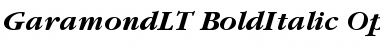 ITC Garamond LT Bold Italic Font