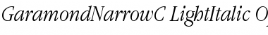GaramondNarrowC Font