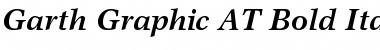 Garth Graphic AT Bold Italic Font