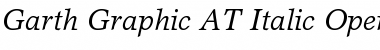 Garth Graphic AT Italic Font