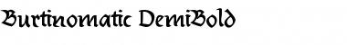 Burtinomatic-DemiBold Regular Font