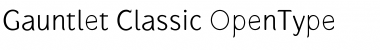 Gauntlet Classic Font