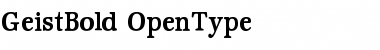 GeistBold Font