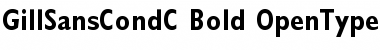 GillSansCondC Bold Font