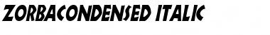 ZorbaCondensed Font