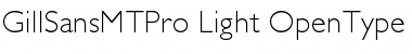 Gill Sans MT Pro Light Font