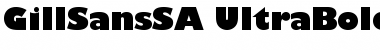 Download GillSans SA-UltraBold Font