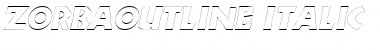 ZorbaOutline Italic