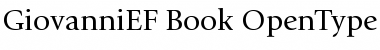 GiovanniEF Book Font