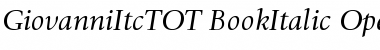 Giovanni Itc T OT Font