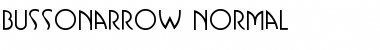 BussoNarrow Normal Font