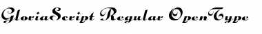 GloriaScript Regular Font