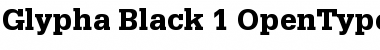 Glypha 75 Black Font