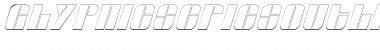 Glyphic SeriesOutlineItalic Font