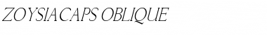 ZoysiaCaps Oblique Font