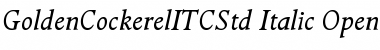 Golden Cockerel ITC Std Italic Font