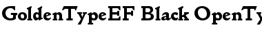 GoldenTypeEF Black Font