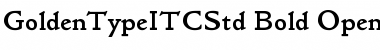 Golden Type ITC Std Font