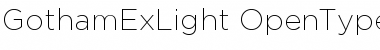 Download GothamExLight Font