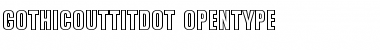 Gothic Outline Title D OT Font