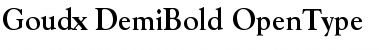 Goudx-DemiBold Regular Font