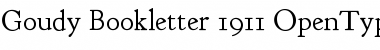 Goudy Bookletter 1911 Font
