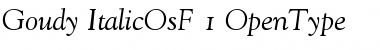 Goudy Old Style Italic Old Style Figures Font