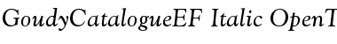 GoudyCatalogueEF Italic