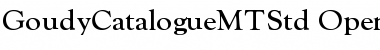 Goudy Catalogue MT Std Font